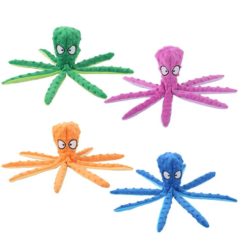 Indestructible Dog Chew Toy - Juguete de Peluche para Mascotas, Pulpo