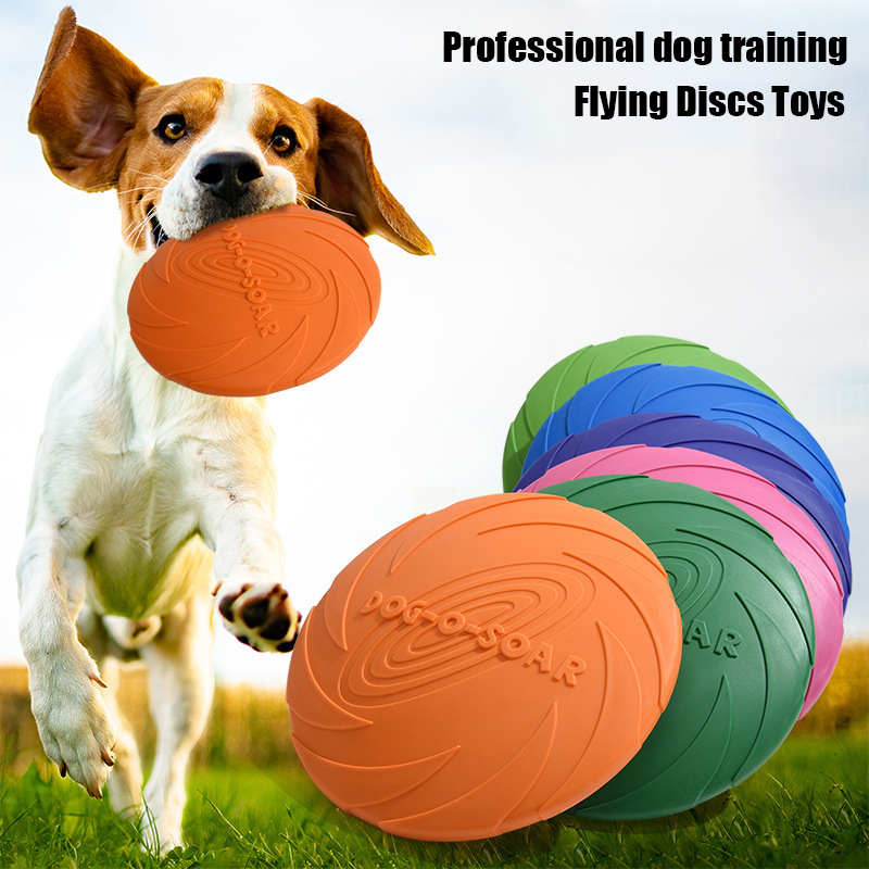 Flying Disc Dog Training Toy - Disco Volador para Perros Grandes, Peluche