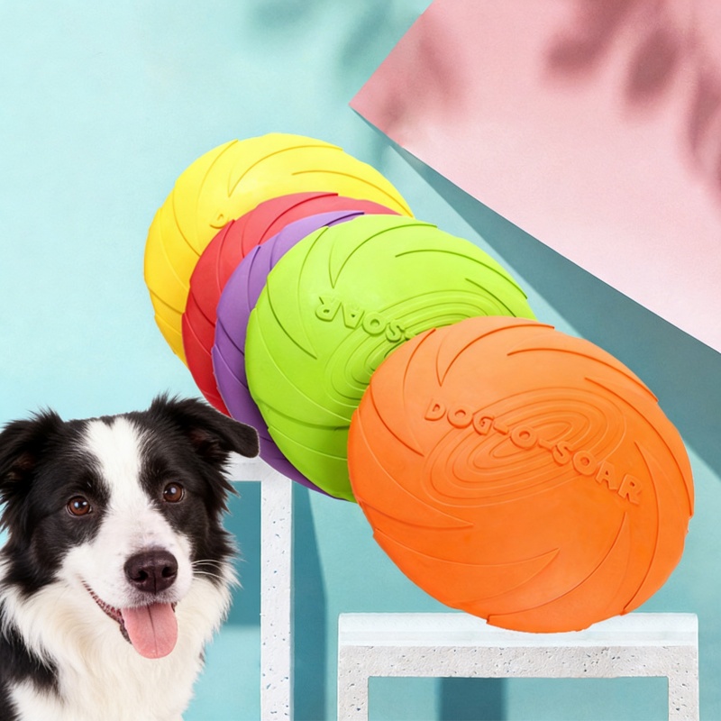 Juguete interactivo de silicon - Flying Disc Dog Training Toy reseña y precio