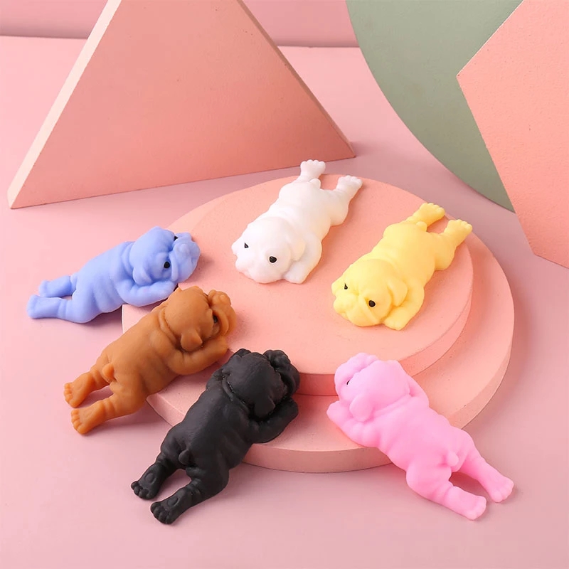 Squishy Dogs Anime Fidget jugu - Interactive Squeaky Plush Dog Toy reseña y precio