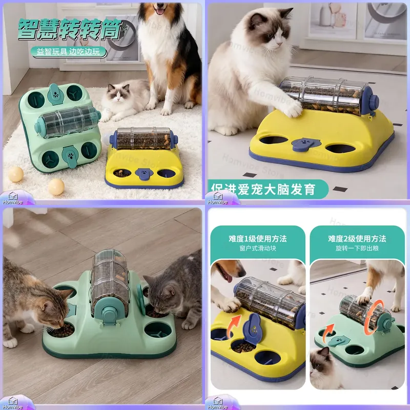 Comedero interactivo con rompe - Dog Puzzle Feeder Toy reseña y precio