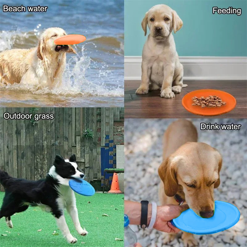 Juguete Multicolor para perros - Flying Disc Dog Training Toy reseña y precio