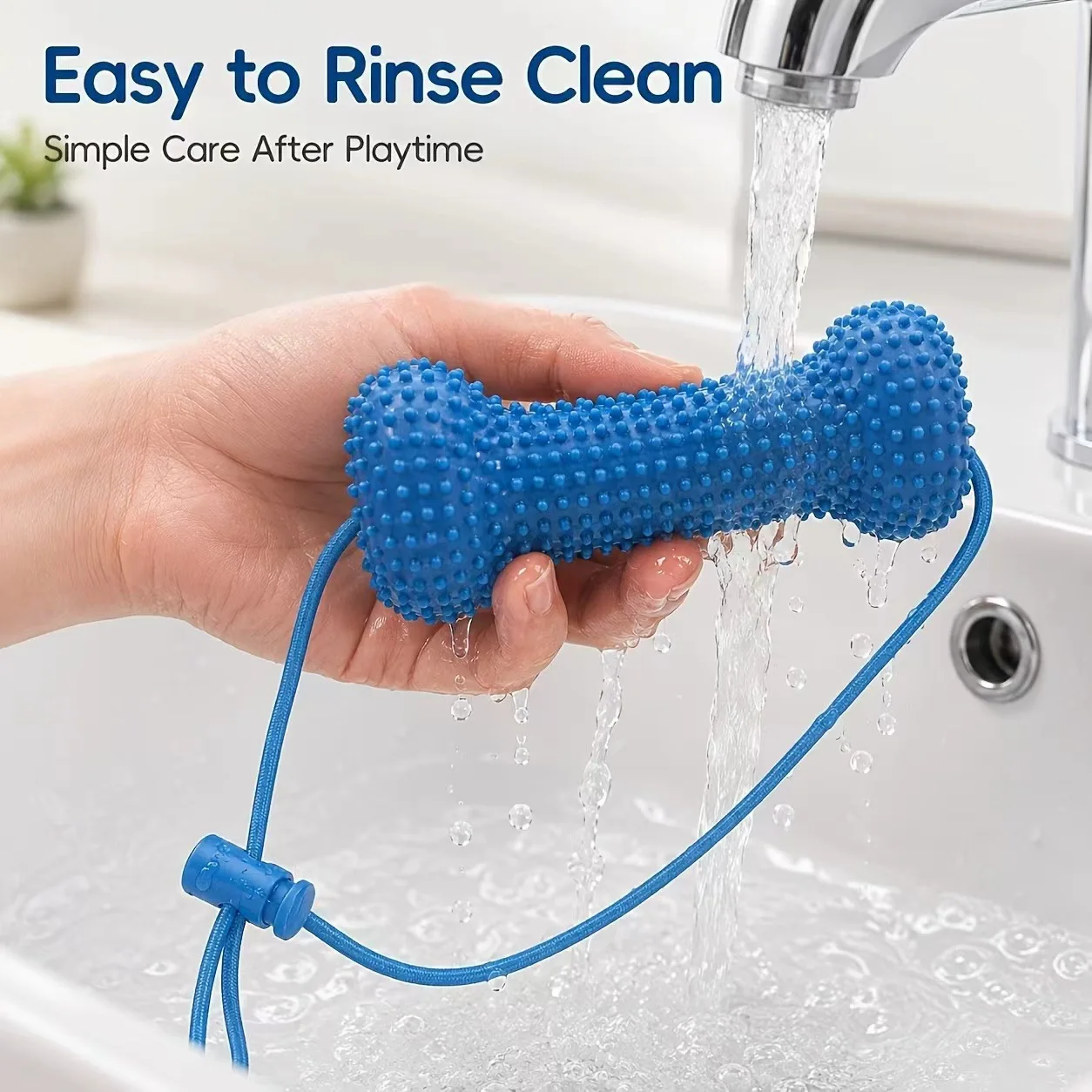 Juguete reutilizable para perr - Teeth Cleaning Dog Chew Bone reseña y precio