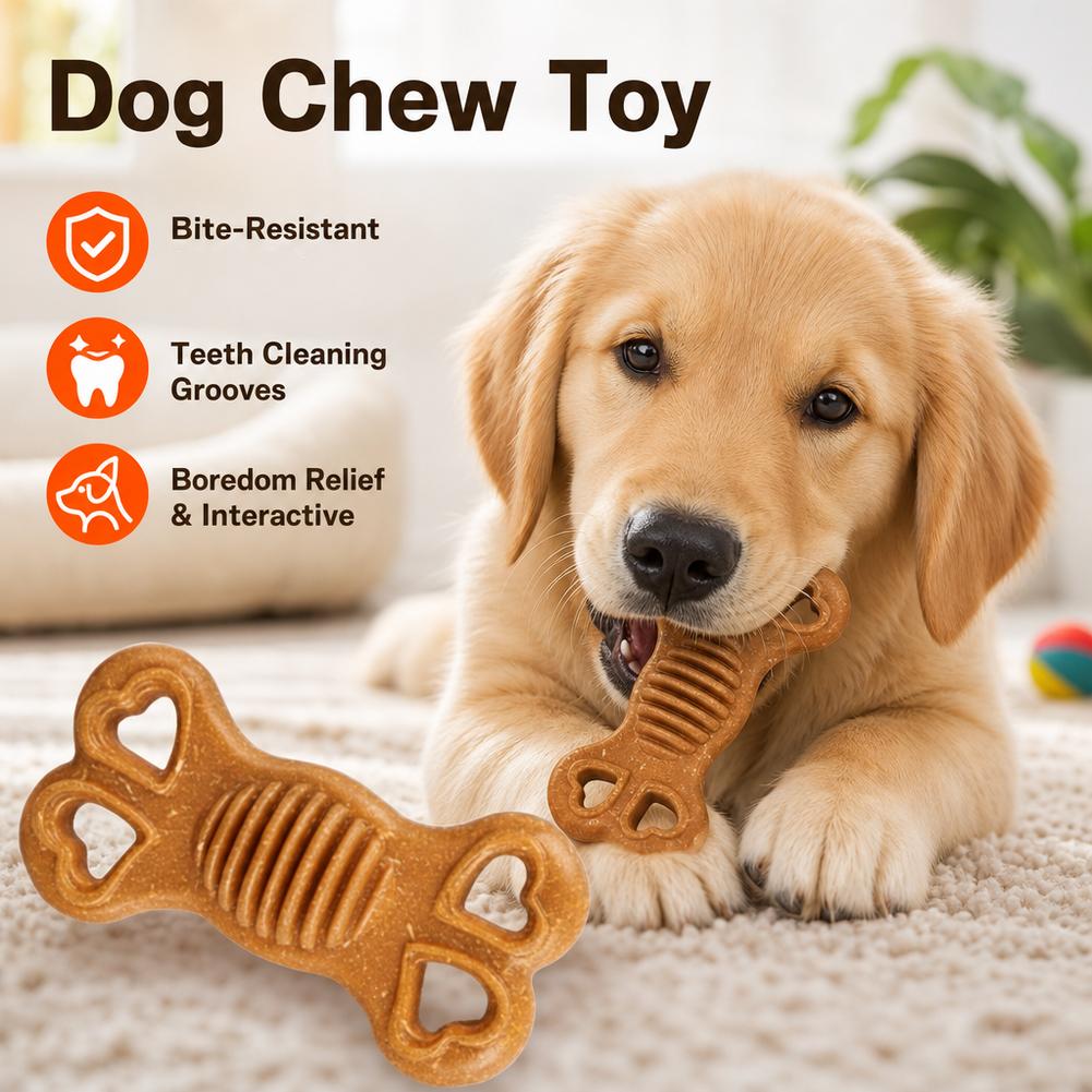 Juguete masticable indestructi - Teeth Cleaning Dog Chew Bone reseña y precio